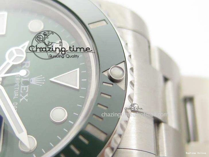 0404 TopPick Submariner 116610 LV Green Ceramic JF 1:1 Best Edition On SS Bracelet SA3135 V 3974